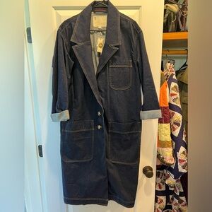 NWT Anthro denim trench